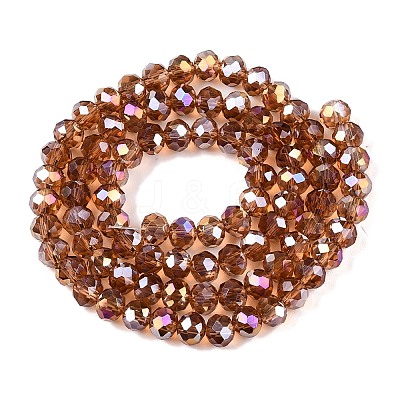 Electroplate Glass Beads Strands EGLA-A044-T6mm-B04-1