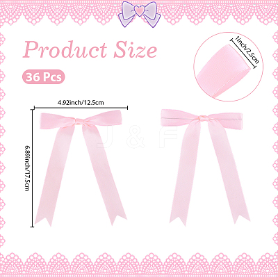 36Pcs Bowknot Polyester Ornament Accessories DIY-CN0003-69B-1