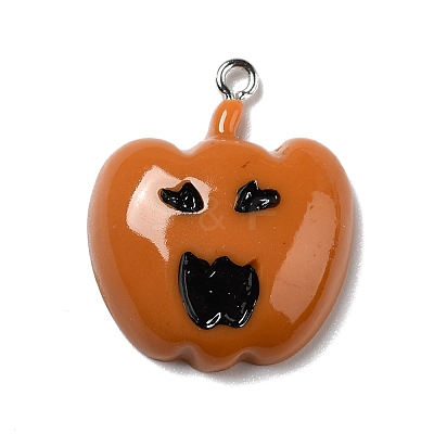 Halloween Opaque Resin Pendants RESI-D055-098P-1