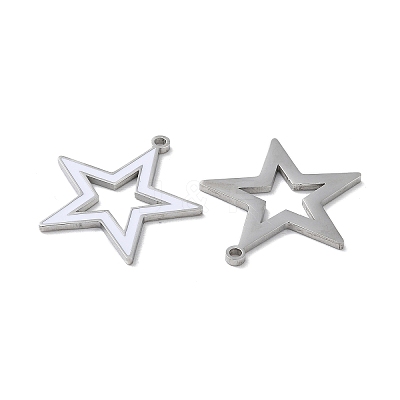 304 Stainless Steel Pendants STAS-C083-15P-02-1