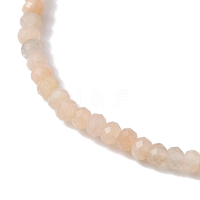 Natural Moonstone Beaded Bracelets BJEW-JB10215-02-1