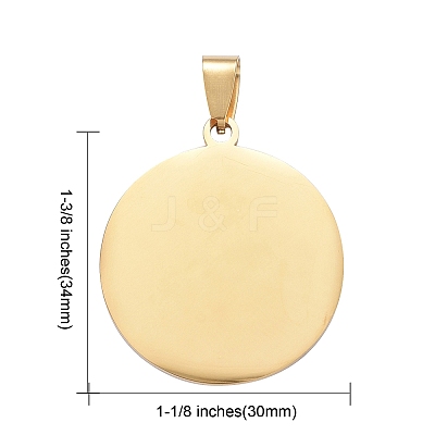 304 Stainless Steel Pendants LS-STAS-I140-17G-1