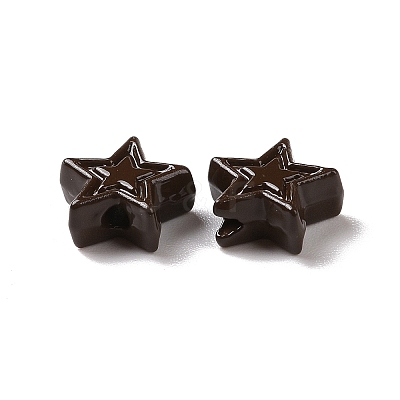 Spray Painted Alloy Beads PALLOY-K001-02L-1