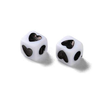 Opaque Acrylic Beads OACR-D301-06B-1