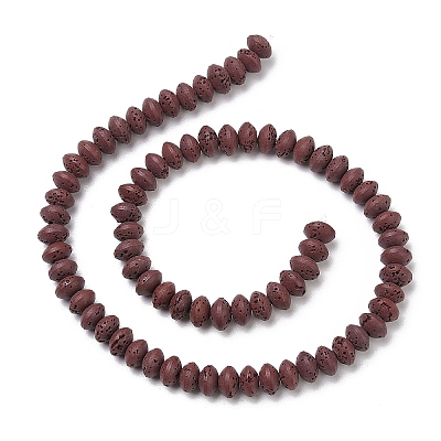 Synthetic Lava Rock Beads Strands G-B087-02A-07-1