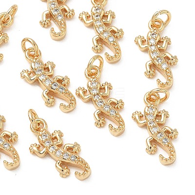 SHEGRACE Brass Micro Pave Cubic Zirconia Pendants XGRQ3D896-461G-1