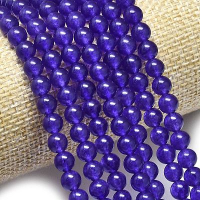 Natural Malaysia Jade Beads Strands G-L645-C01-6mm-07-1