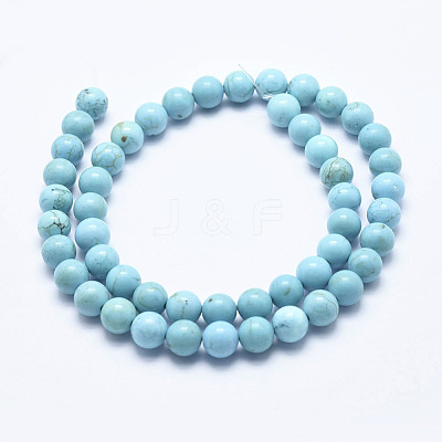 Natural Howlite Beads Strands X-G-K244-02-4mm-01-1