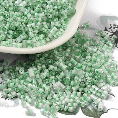 Two Tone Inside Colours Transparent Glass Seed Beads SEED-C004-05B-1