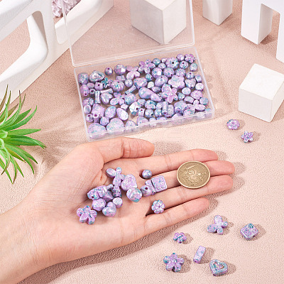 50G Opaque Acrylic Beads OACR-TA0003-85-1