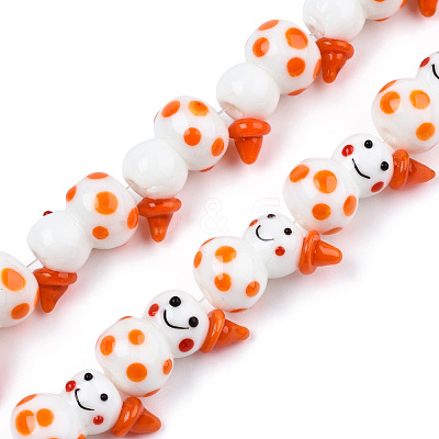 Handmade Lampwork Beads Strands LAMP-N021-43H-1