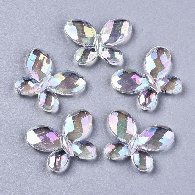 Transparent Acrylic Beads X-PACR-N010-014-1