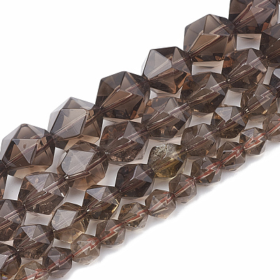 Natural Smoky Quartz Beads Strands G-S332-6mm-011-1