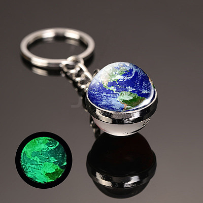 Luminous Glass Pendant Keychain LUMI-PW0001-206C-1