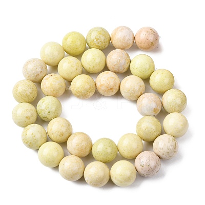 Natural Lemon Jade Beads Strands G-H343-D01-12mm-A-1