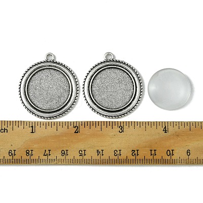 DIY Blank Tibetan Style Alloy Pendants Making Kit DIY-FS0005-80C-1
