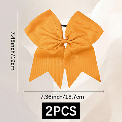 2Pcs Rubber Hair Ties MRMJ-SC0001-49C-1