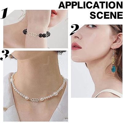 90G 3 Colors Alloy Connector Charms FIND-YW0009-36-1