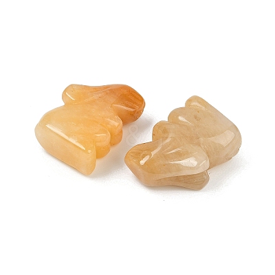 Natural Topaz Jade Rabbit Display Decorations G-R007-02F-1