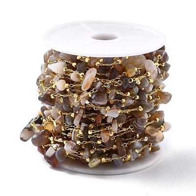 Handmade Beaded Chain CHC-D027-01G-05-1