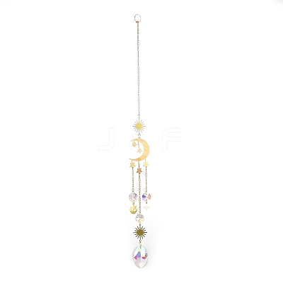 Brass Big Pendant Decorations HJEW-M005-04B-G-1