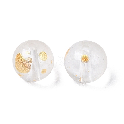 Frosted Baking Paint Glass Beads DGLA-N005-8mm-01-1