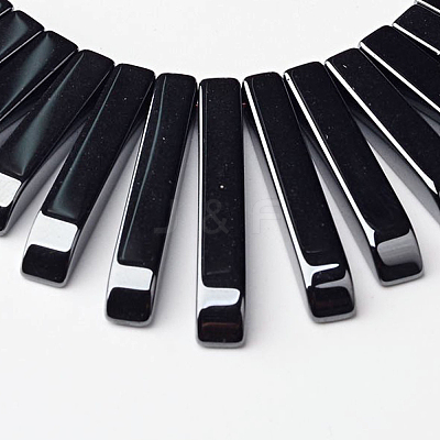 Grade AAA Non-magnetic Synthetic Hematite Rectangle Beads G-M076-03-1