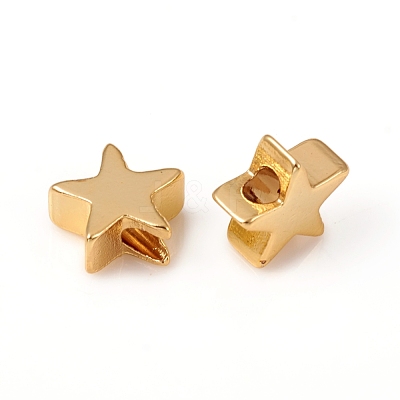 Brass Beads KK-E787-03G-1