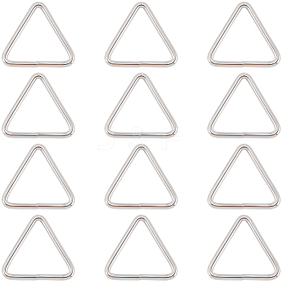 12Pcs Triangle Iron Linking Rings IFIN-CP0002-96P-1