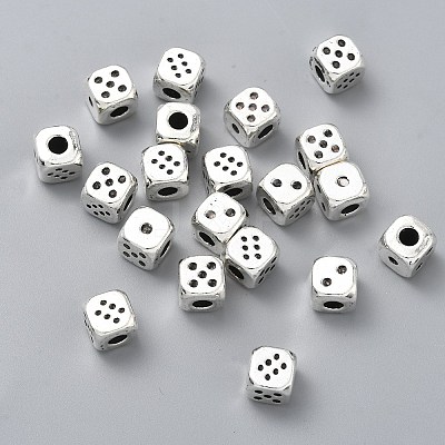 Tibetan Style Alloy Beads TIBEB-WH20001-03AS-1
