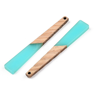 Translucent Resin & Walnut Wood Big Pendants LS-X-RESI-TAC0017-46-B01-1