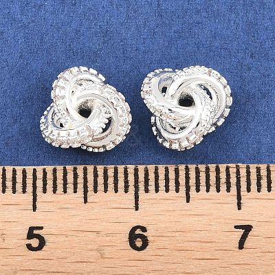 Brass Pave Clear Cubic Zirconia Charms KK-L274-10S-1