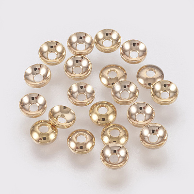 Brass Bead Caps X-KK-T014-122G-1