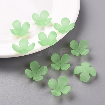 Frosted Acrylic Bead Caps MACR-S371-06A-733-1