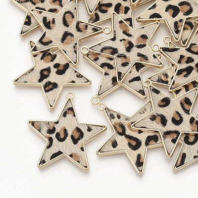 Eco-Friendly Cowhide Leather Pendants FIND-N049-02K-1