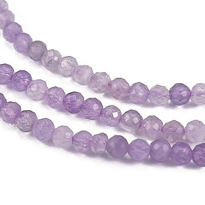 Natural Lavender Amethyst Beads Strands X-G-C127-A03-04-1