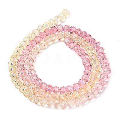 Transparent Painted Glass Beads Strands X1-DGLA-A034-T3mm-A09-1