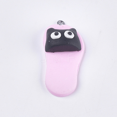 Handmade Polymer Clay Pendants CLAY-S093-04J-1