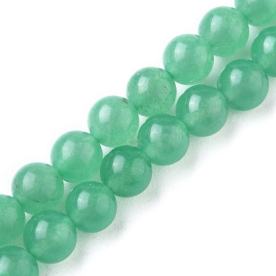 1 Strand Natural Green Aventurine Beads Strands G-YW0001-35A-1
