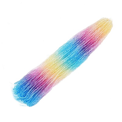 Gradient Color Baking Paint Glass Bead Strands DGLA-A039-T2mm-A07-1