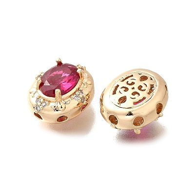 Brass Glass Beads KK-M318-36P-01-1