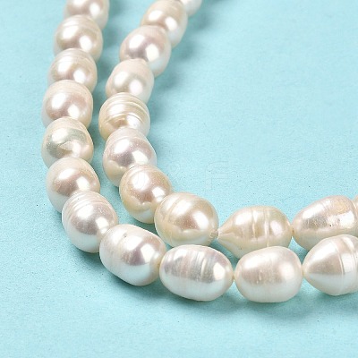 Natural Cultured Freshwater Pearl Beads Strands PEAR-E016-191-1