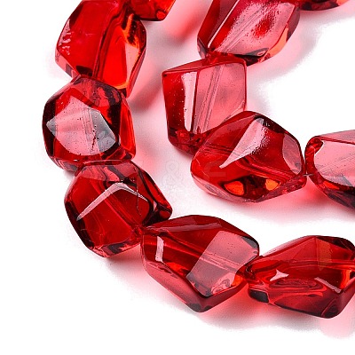 Electroplate Glass Beads Strands EGLA-N012-05-1