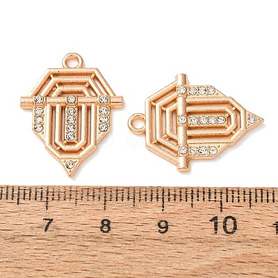 Alloy Rhinestone Pendants RB-CBAA987-01KCG-1