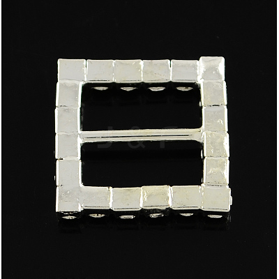 Shining Square Wedding Invitation Ribbon Buckles X-RB-S019-11-1