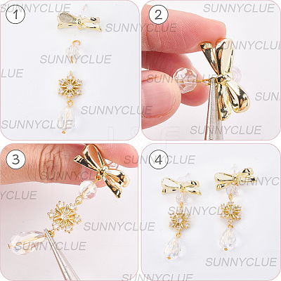 Alloy Stud Earrings Findings FIND-SC0016-79-1