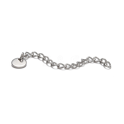 Tarnish Resistant 304 Stainless Steel Chain Extender X-STAS-E104-41G-1