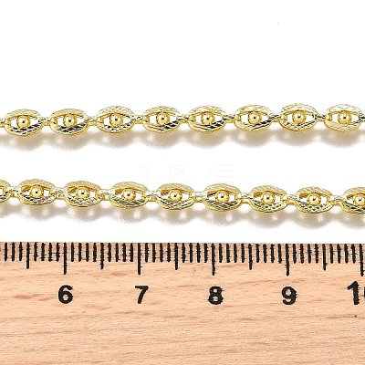 Eye Brass Link Chain Necklaces NJEW-M108-16G-1