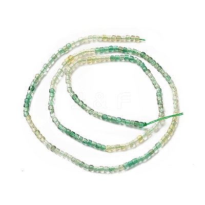 Synthetic Green Yellow Quartz Beads Strands G-G989-B03-1