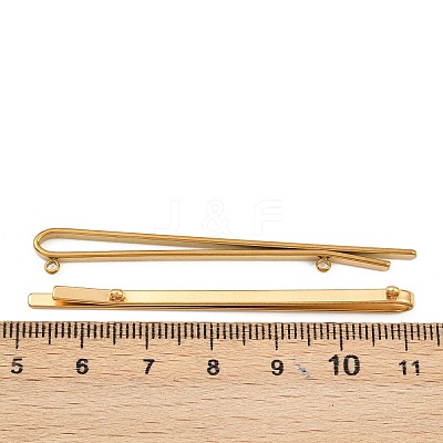 304 Stainless Steel Hair Bobby Pins Findings STAS-F329-02D-G-1